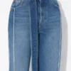 Blugi din denim cu curele Blugi din denim cu curele