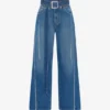 Blugi din denim cu curele Blugi din denim cu curele
