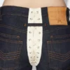 Blugii din denim cu șireturi contrastante
