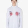 Cămășa cu imprimeu „Red Blurry Roses”