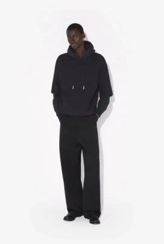 Hanorace negru oversized JPG