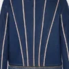 Paltoanul din denim cu două moduri de purtare Paltoanul din denim cu două moduri de purtare