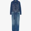 Paltoanul din denim cu două moduri de purtare Paltoanul din denim cu două moduri de purtare