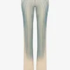 Pantaloni albastri cu imprimeu spiral Pantaloni albastri cu imprimeu spiral