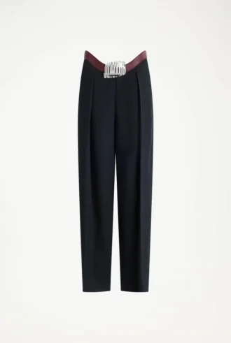 Pantaloni de costum cu croială curbată