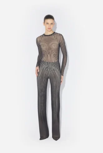 Pantaloni negri Spiral