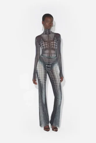 Re-Edition – Pantaloni cu buline alb-negru