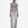 Re-Edition – Topul albastru marin cu efect de Body Morph