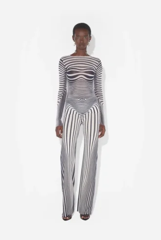 Re-Edition – Topul albastru marin cu efect de Body Morph