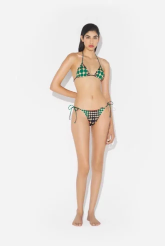 Reeditare – Bikini cu buline maro Reeditare – Bikini cu buline maro