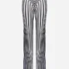 Reeditare – Pantaloni albastri marin cu efect Body Morph