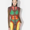 Reeditare – rochia midi cu buline maro Reeditare – rochia midi cu buline maro