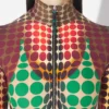 Reeditare – rochia midi cu buline maro Reeditare – rochia midi cu buline maro
