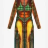 Reeditare – rochia midi cu buline maro Reeditare – rochia midi cu buline maro