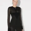 Rochia lungă din tricot cu logo Rochia lungă din tricot cu logo