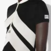 Rochia lungă neagră cu modele Chevron