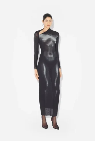 Rochie lungă argintie Body Dust