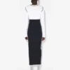Rochie lungă cu blocuri de culoare Rochie lungă cu blocuri de culoare