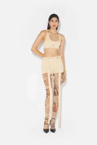 Sutienea bej cu patch Gaultier Sutienea bej cu patch Gaultier