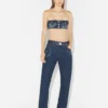 Sutienul din denim cu efect Trompe L’œIl