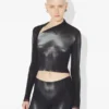 Topul scurt argintiu Body Dust Topul scurt argintiu Body Dust