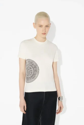 Tricouri Baby Tee cu imprimeu White Laurel